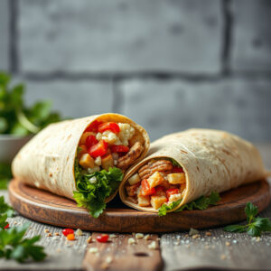 Wrap Integral com Frango Energético
