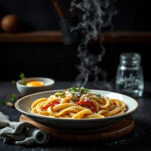Pasta de grão-de-bico com ovo energético